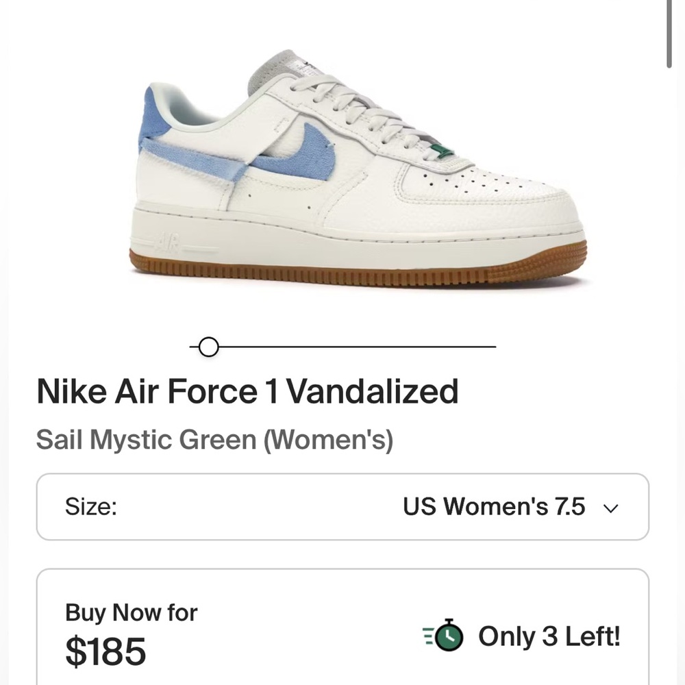 Nike Air Force 1 Vandalized - White and Blue